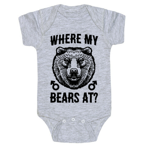 Where My Bears At? Baby One-Piece