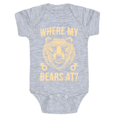 Where My Bears At? Baby One-Piece
