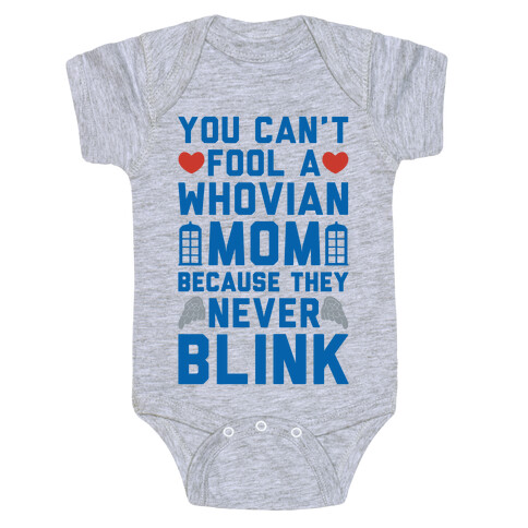 Whovian Moms Don't Blink Baby One-Piece