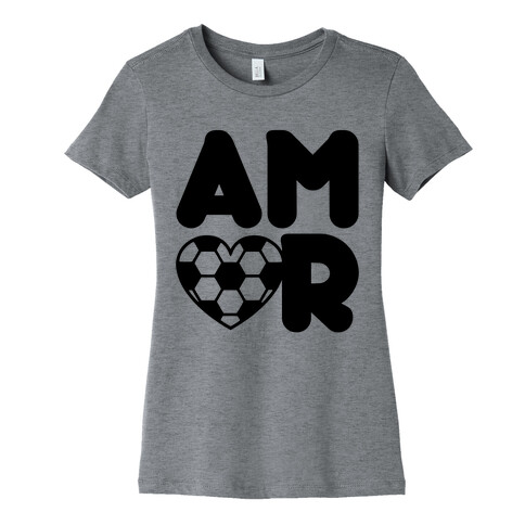 Soccer Amor Womens T-Shirt