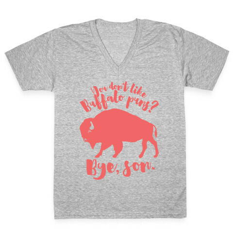 Buffalo Puns V-Neck Tee Shirt