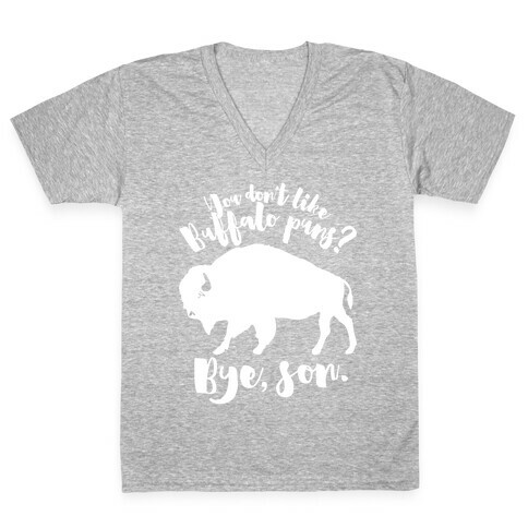 Buffalo Puns V-Neck Tee Shirt