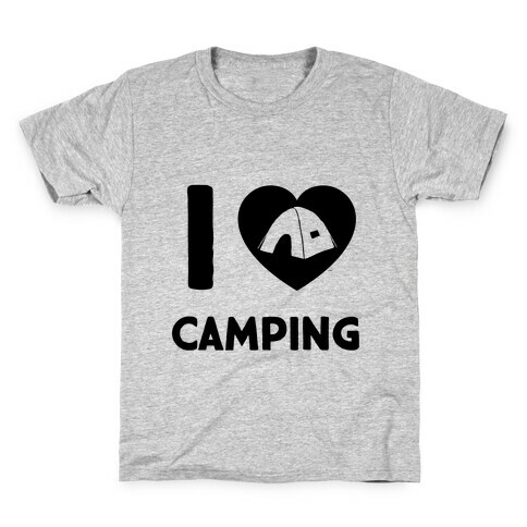 I Heart Camping Kids T-Shirt