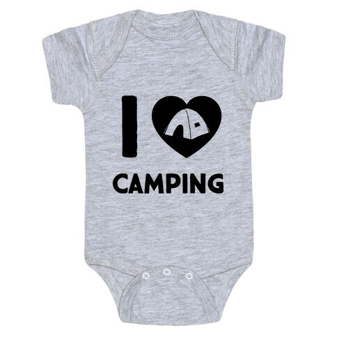 I Heart Camping Baby One-Piece