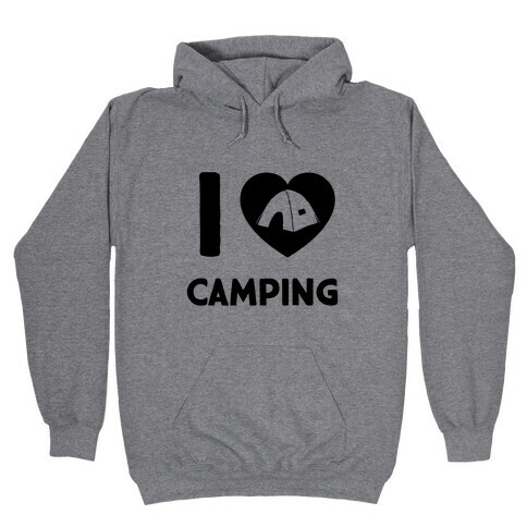 I Heart Camping Hooded Sweatshirt