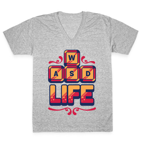 WASD Life V-Neck Tee Shirt