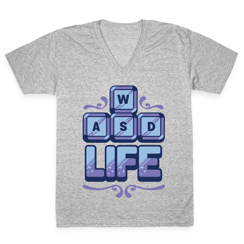 WASD Life V-Neck Tee Shirt