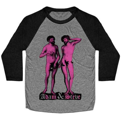 Adam and Steve Baseball Tee