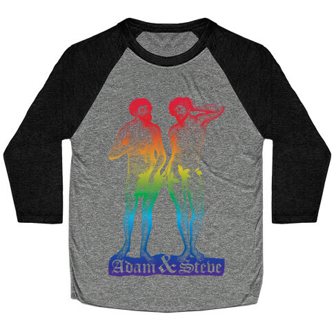 Adam and Steve Baseball Tee