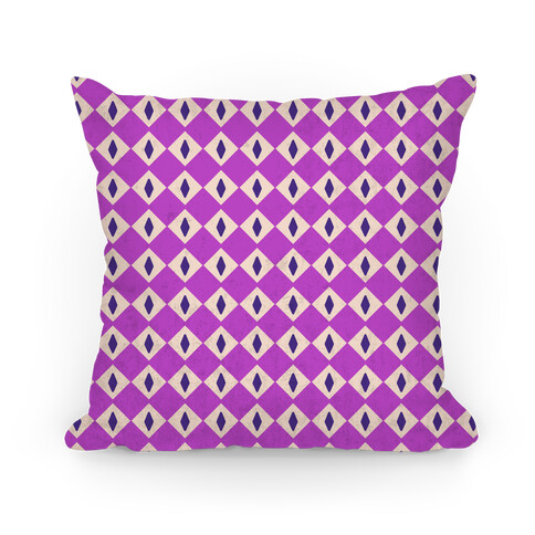 Purple Diamond Eyes Pattern Pillow