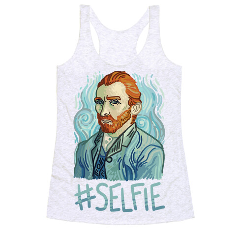 Van Gogh Selfie Racerback Tank Top