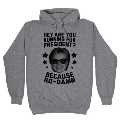Are You Running For President? Because Ro-Damn Hooded Sweatshirt