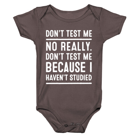 Don't Test Me Baby One-Piece