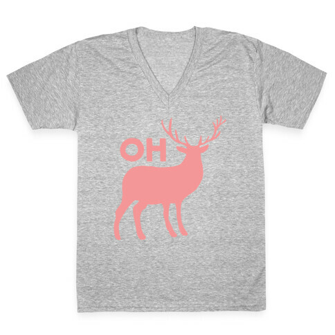 Oh Deer V-Neck Tee Shirt