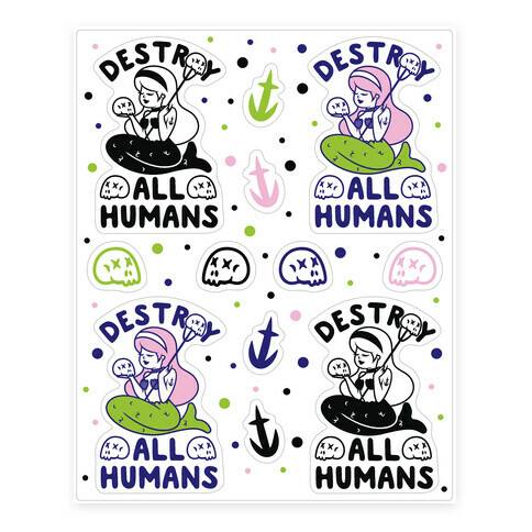 Destroy All Humans  Stickers and Decal Sheet
