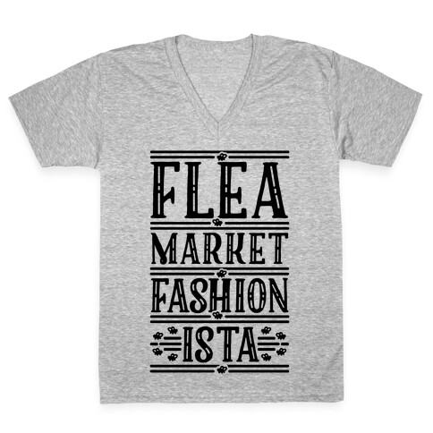 Flea Market Fashionista V-Neck Tee Shirt