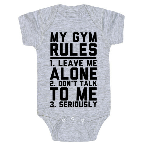 My Gym Rules Baby One-Piece