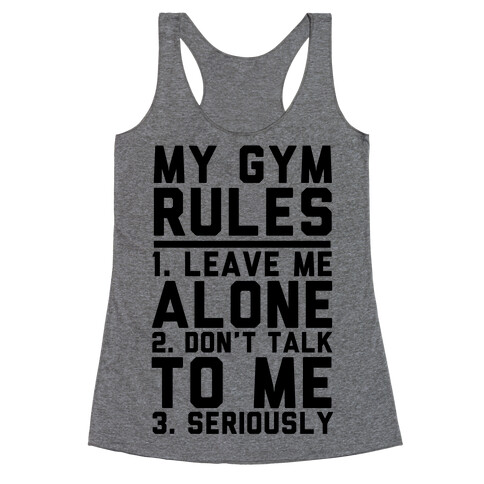 My Gym Rules Racerback Tank Top