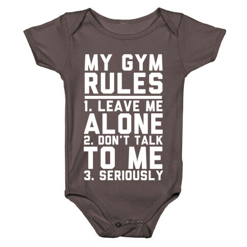My Gym Rules Baby One-Piece