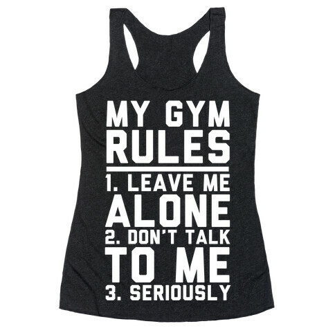 My Gym Rules Racerback Tank Top