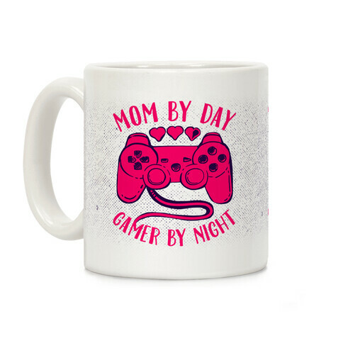 Mom By Day Gamer By Night Coffee Mug