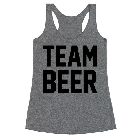 Team Beer Racerback Tank Top