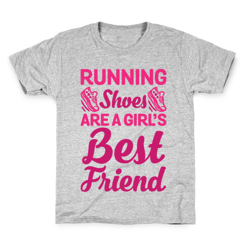 Running Shoes Are a Girl's Best Friend Kids T-Shirt