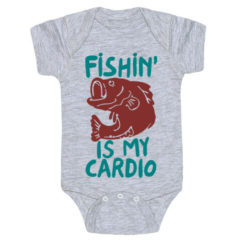 Fishin' is My Cardio Baby One-Piece
