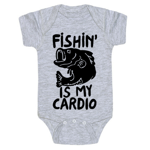 Fishin' is My Cardio Baby One-Piece