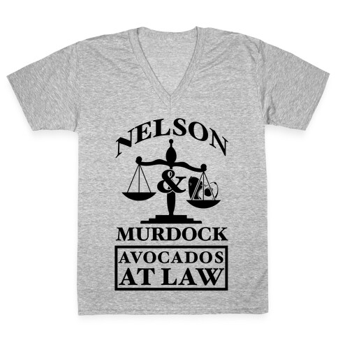 Nelson & Murdock Avocados At Law V-Neck Tee Shirt