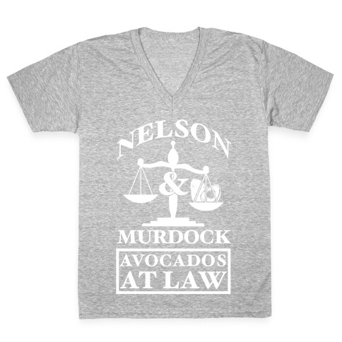 Nelson & Murdock Avocados At Law V-Neck Tee Shirt