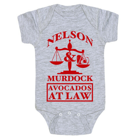 Nelson & Murdock Avocados At Law Baby One-Piece