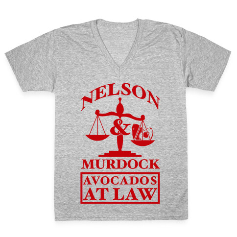 Nelson & Murdock Avocados At Law V-Neck Tee Shirt