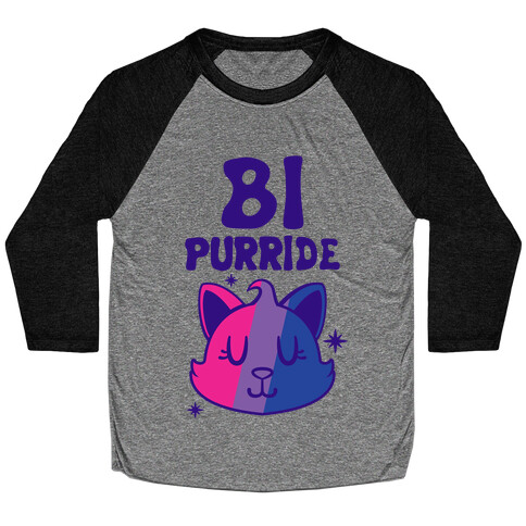 Bi Purride Baseball Tee