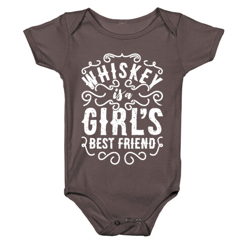 Whiskey Is A Girl's Best Friend Baby One-Piece