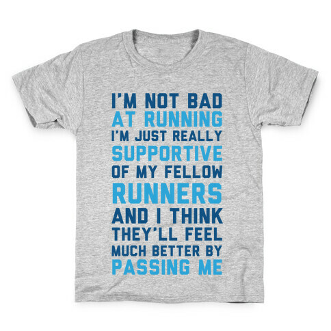 I'm Not Bad at Running Kids T-Shirt