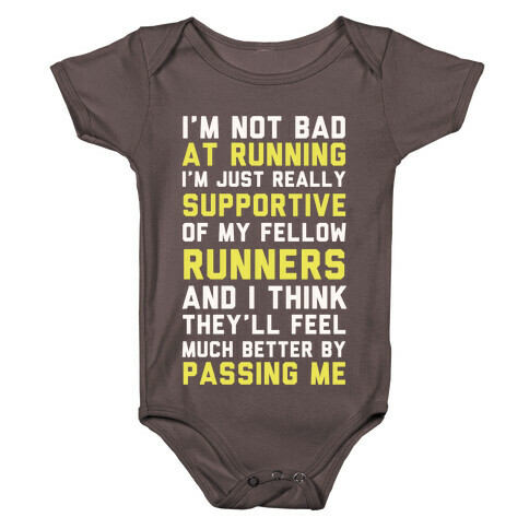 I'm Not Bad at Running Baby One-Piece