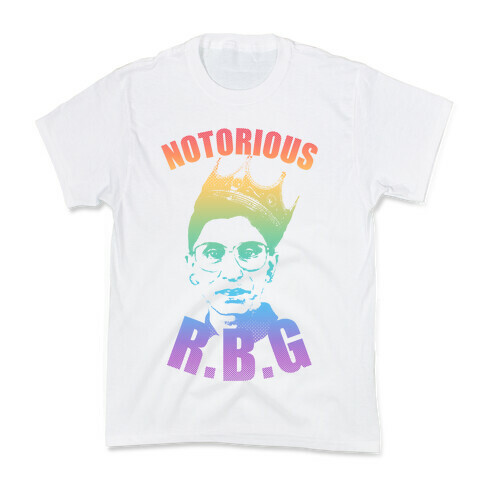 Rainbow Notorious R.B.G. Kids T-Shirt
