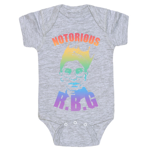 Rainbow Notorious R.B.G. Baby One-Piece