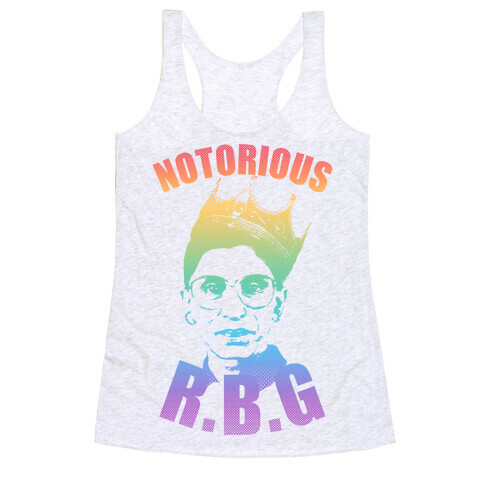 Rainbow Notorious R.B.G. Racerback Tank Top