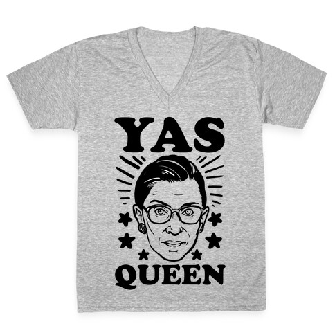 Yas Queen RBG V-Neck Tee Shirt