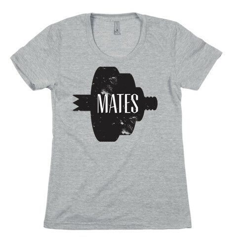 Swole Mates distressed (Mate Half) Womens T-Shirt