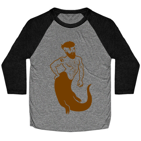 Otter Merman Baseball Tee