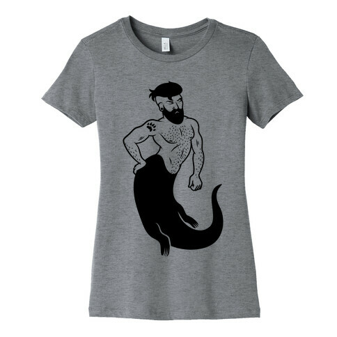 Otter Merman Womens T-Shirt