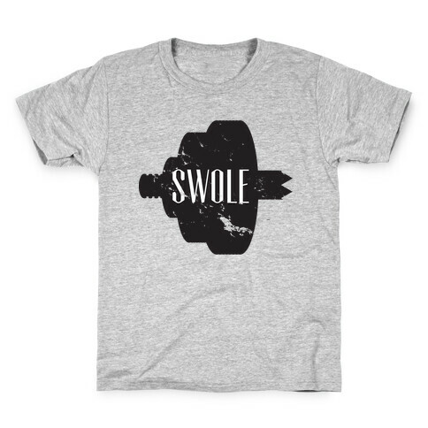 Swole Mates Distressed (swole half) Kids T-Shirt