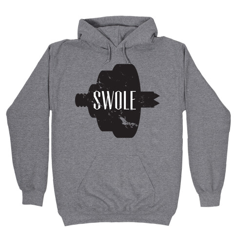 Swole Mates Distressed (swole half) Hooded Sweatshirt