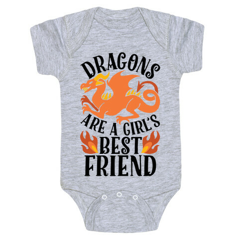 Dragons Are A Girl's Best Friend Baby One-Piece