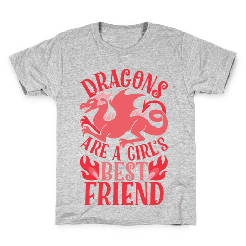 Dragons Are A Girl's Best Friend Kids T-Shirt