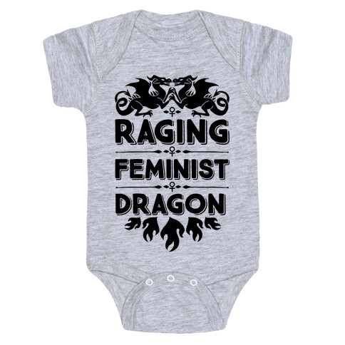Raging Feminist Dragon Baby One-Piece