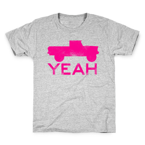 Truck Yeah (pink) Kids T-Shirt
